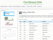 Tablet Screenshot of basquetalella.com
